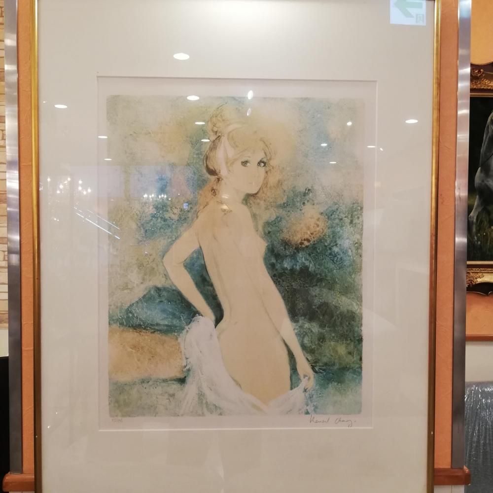 美品♤ベルナール・シャロワ リトグラフ 裸婦 サイン入り