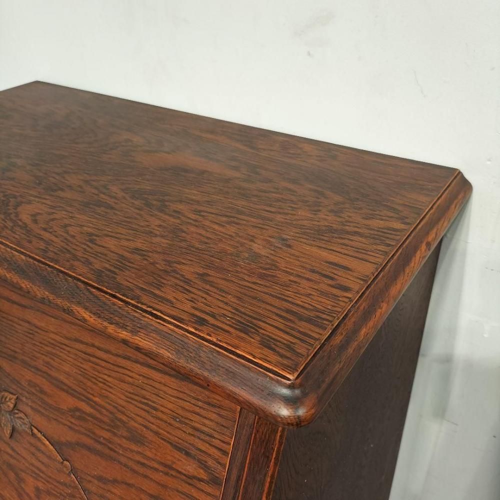 希少 良品 職人堅木 ライティングビューロー デスク