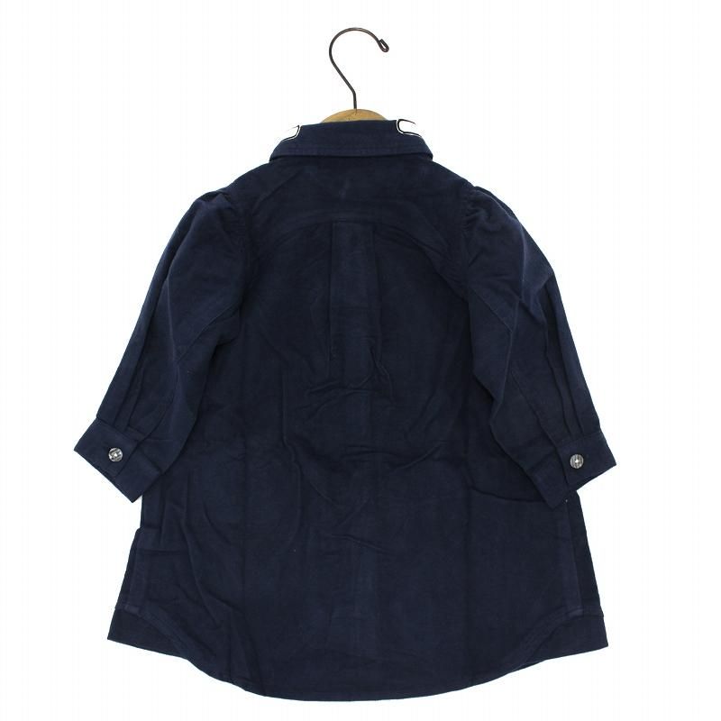 Unica 目玉焼きシャツワンピース ネイビー 子供服通販 Kyuto Online 服 ベビー ファッション雑貨 出産祝い Unica 目玉焼きシャツワンピース ネイビー 子供服通販 Kyuto Online 服 ベビー ファッション雑貨 出産祝い
