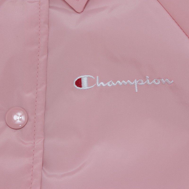 Champion】ロングコーチジャケット｜ピンク - 【公式通販】 おしゃれ服 ...