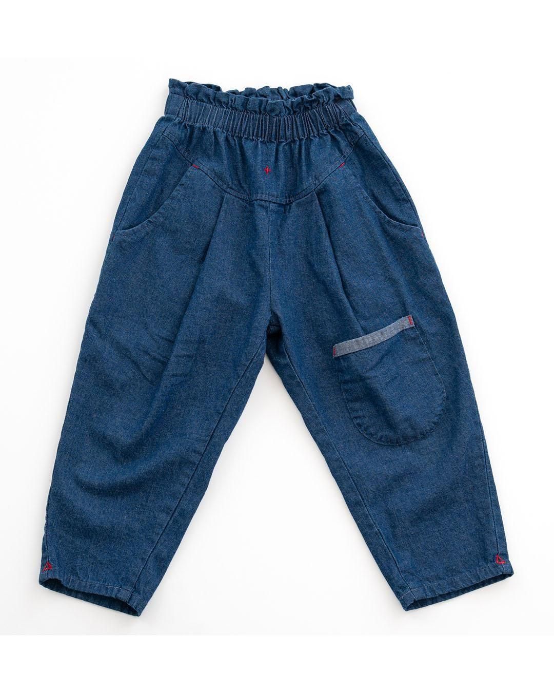 MoL】round tucked denim pants｜ネイビー｜レディース - 【公式
