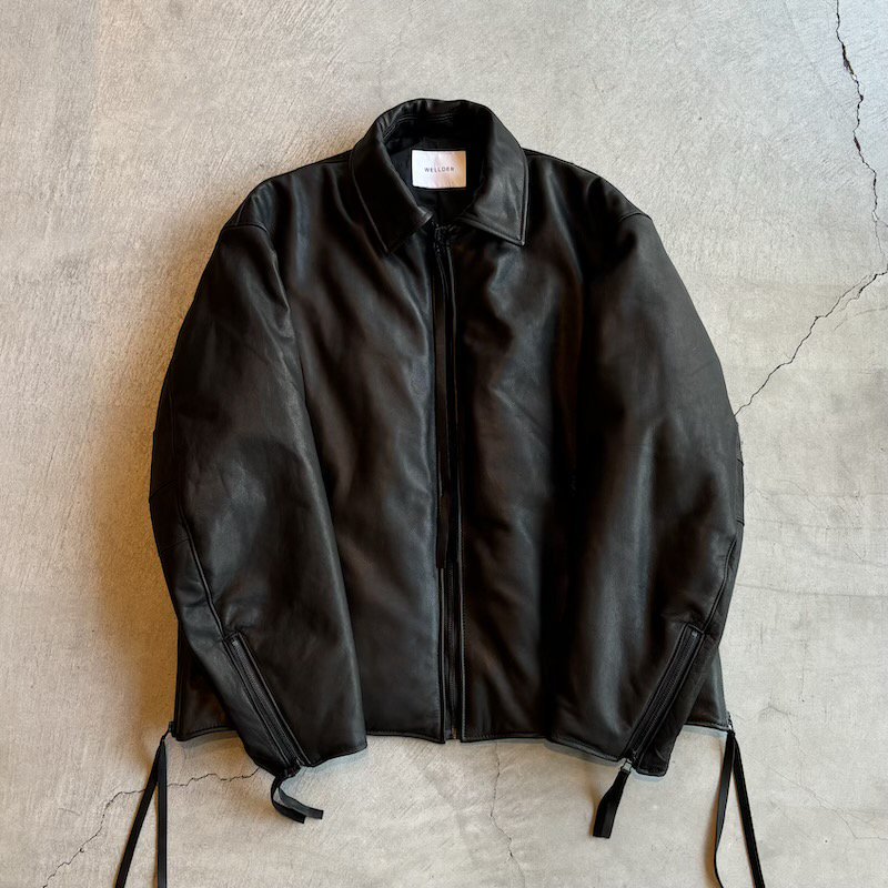 WELLDER / PUFFER LEATHER JACKET - heritage web shop