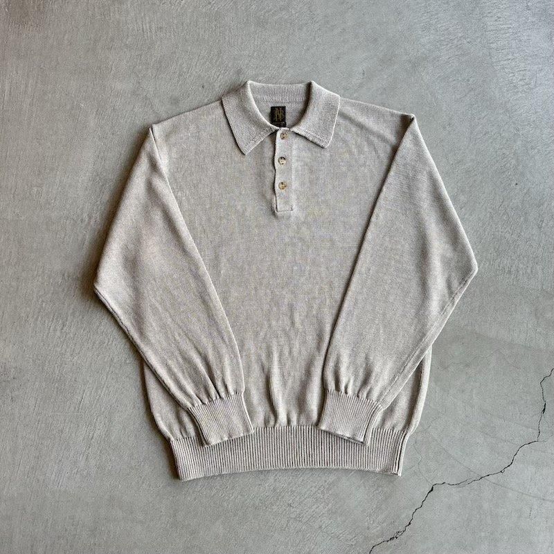 BATONER / WASHED HIGH COUNT LINEN POLO - heritage web shop BATONER / WASHED HIGH COUNT LINEN POLO - heritage web shop