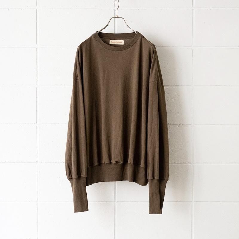 トップス barbell object bo ns top Brown barbell object bo ns top | MusterWerk