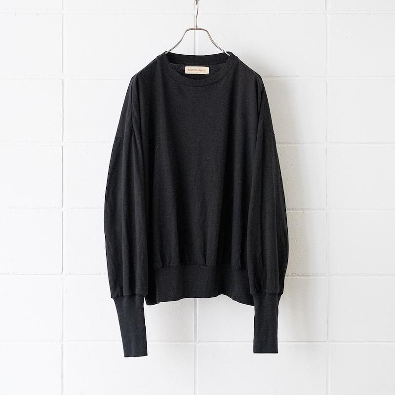 トップス 25aw barbell object bo top loose BLACK barbell object / bo top - heritage web shop
