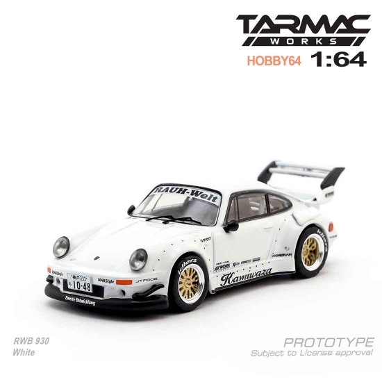 TARMAC WORKS 1/64 HOBBY64 Model Car - Porsche RWB 930 Kamiwaza