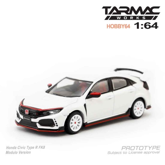 TARMAC WORKS 1/64 HOBBY64 Model Car - Honda Civic Type R FK8 Modulo Version  - ミニカー専門店　RideON ライドオン