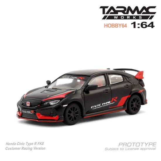 TARMAC WORKS 1/64 Honda Civic Type R FK8 Customer Racing Study