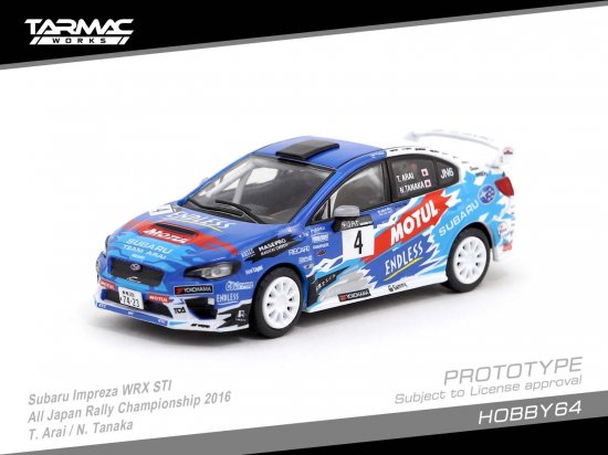 TARMAC WORKS 1/64 Subaru Impreza WRX STI All Japan Rally 