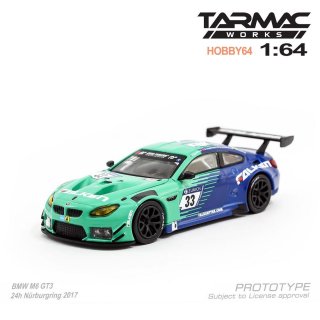 <img class='new_mark_img1' src='https://img.shop-pro.jp/img/new/icons24.gif' style='border:none;display:inline;margin:0px;padding:0px;width:auto;' />Tarmac Works 1/64 BMW M6 GT3 24h Nurburgring 2017 No33