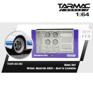 2ͽ Tarmac Works 1/64 RIMIS SET Work Meister CR01 Matte Carbon