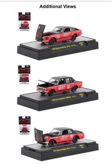 M2 MACHINES 1/64 -Coca Cola Auto Japan 3台セット コカ・コーラ