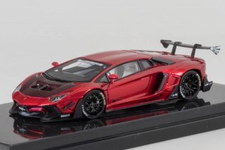  JEC 1/64 LB Works Aventador Liberty Walk 2.0 Red with Carbon Hood