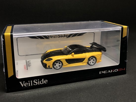 PEAKO 1/64 Veilside Fortune 7 ブラック/ホワイト- ミニカー専門店 RideON