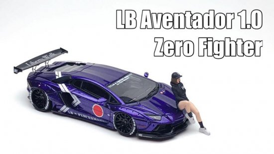 JEC 1/64 LB Works Lamborghini Aventador 1.0 Zero Fighter - ミニカー専門店 RideON  ライドオン