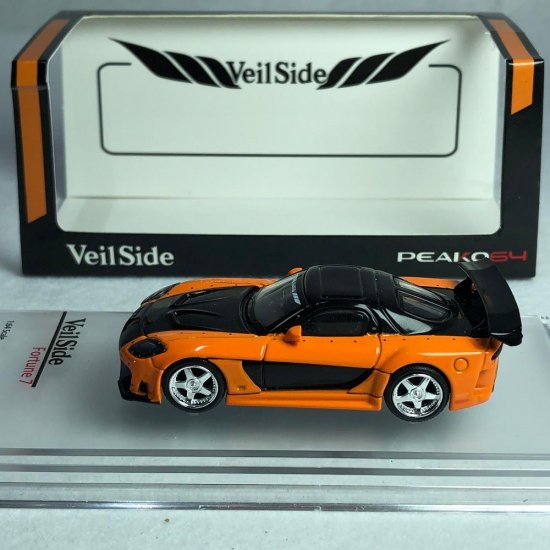 PEAKO 1/64 Veilside Fortune 7 オレンジ/ブラック- ミニカー専門店 RideON