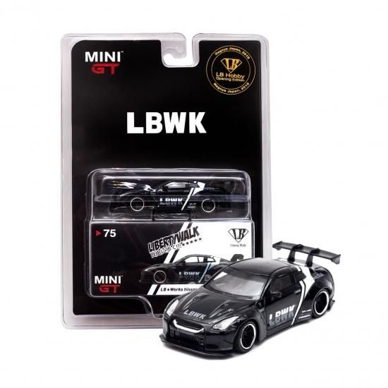 LBWK MINI GT 1/64 LB☆WORKS Nissan GT-R R35 タイプ1 リアウイング 