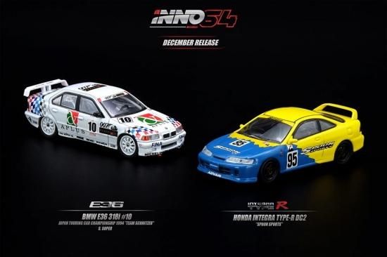 INNO 1/64 ホンダ インテグラ Type-R DC2 #95 SPOON SPORTS
