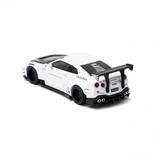 LBWK MINI GT 1/64 LB☆WORKS Nissan GT-R R35 タイプ２ ホワイト 