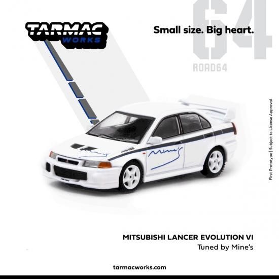 TARMAC WORKS 1/64 Mitsubishi Lancer Evolution VI Tuned by Mines -ミニカー専門店  RideON ライドオン