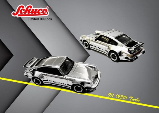 シュコー schuco 1/64 Porsche 911 930 Turbo Chrome アジア限定