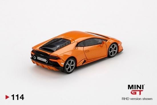 MINI GT 1/64- ランボルギーニ ウラカン EVO Arancio Borealis 