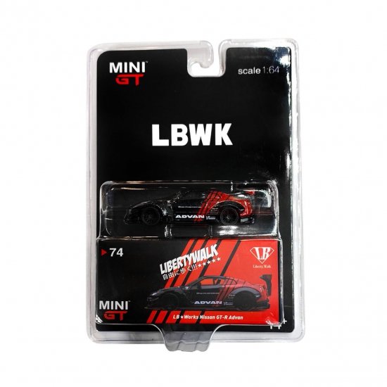 LBWK MINI GT 1/64 LB☆WORKS Nissan GT-R R35 タイプ２ ADVAN