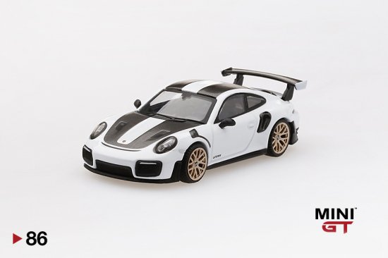 MINI GT 1/64 Porsche 911 GT2 RS Weissach Package White (RHD