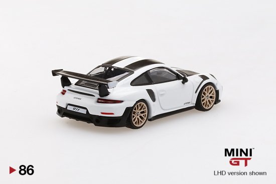 MINI GT 1/64 Porsche 911 GT2 RS Weissach Package White (RHD