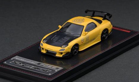 ignition model 1/64 Mazda RX-7 (FD3S) RE Amemiya Yellow - ミニカー