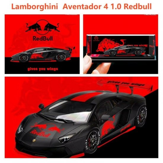 TIME MODEL 1/64 Lamborghini Aventador LP700-4 2.0 Redbull Red