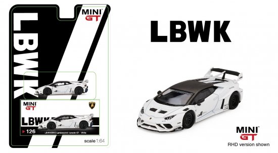 MINI GT 1/64 LB WORKS LB-SILHOUETTE WORKS HURACAN LBWK- ミニカー