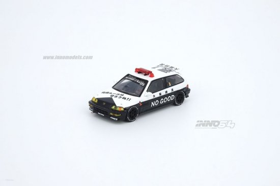 INNO64 1/64 HONDA CIVIC EF9 NO GOOD RACING BYE BYE POLICE 大阪オートメッセ 2020-  ミニカー専門店 RideON