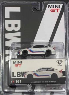 <img class='new_mark_img1' src='https://img.shop-pro.jp/img/new/icons1.gif' style='border:none;display:inline;margin:0px;padding:0px;width:auto;' />MINI GT 1/64 LBWORKS BMW M4 White W/ M Stripe LBWK֥ꥹ͡͹زġ