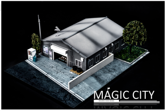 Magic City 1/64 ジオラマセット with accessories - ミニカー Magic City 1/64 ジオラマセット with accessories - ミニカー