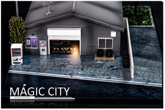Magic City 1/64 ジオラマセット with accessories - ミニカー Magic City 1/64 ジオラマセット with accessories - ミニカー