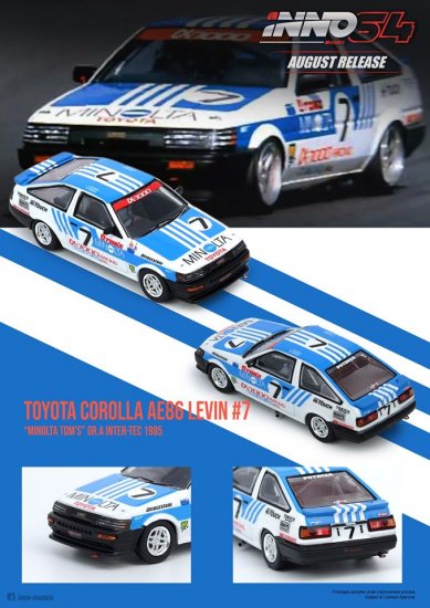 INNO 1/64 TOYOTA COROLLA Levin AE86 #7 