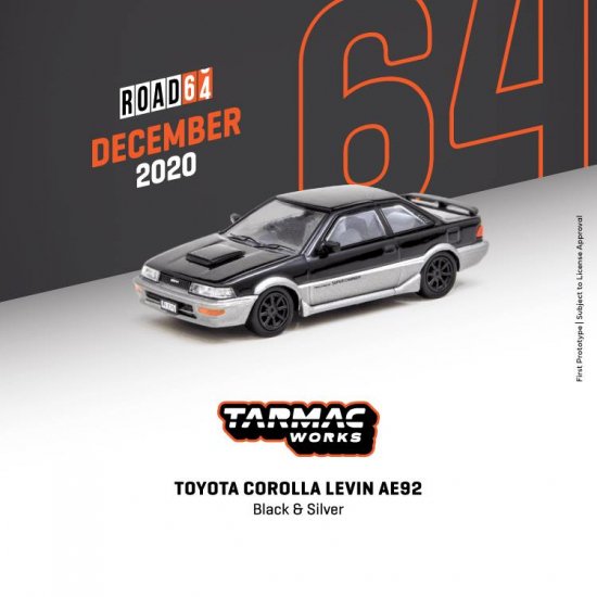 TARMAC WORKS 1/64 Toyota Corolla Levin AE92 Red トヨタ カローラ