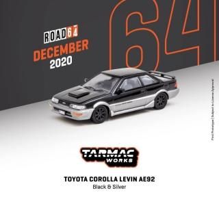 Tarmac Works 1/64 Toyota Corolla Levin AE92 Black / Grey ȥ西  ӥ