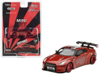 MIJO MINI GT 1/64 LBWORKS NISSAN GT-R R35 1ꥢ С1+2 ǥåɡLHD˺ϥɥ