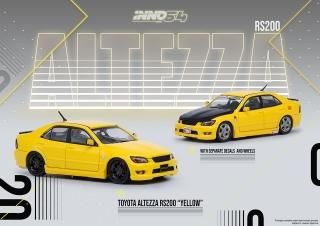 <img class='new_mark_img1' src='https://img.shop-pro.jp/img/new/icons1.gif' style='border:none;display:inline;margin:0px;padding:0px;width:auto;' />INNO 1/64 TOYOTA ALTEZZA RS200 Yellow (ܸ ƥåĥ