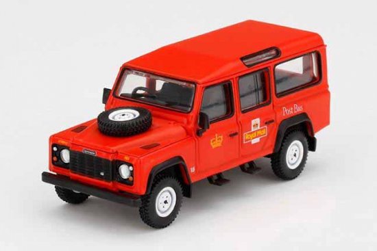 MINI GT 1/64 ランドローバー ディフェンダー 110 イギリス 郵便バス ロイヤルメール- ミニカー専門店 RideON