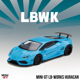 MINI GT 1/64 LB WORKS HURACAN Baby Blue LBWK֥ꥹ RHD ͹ġ