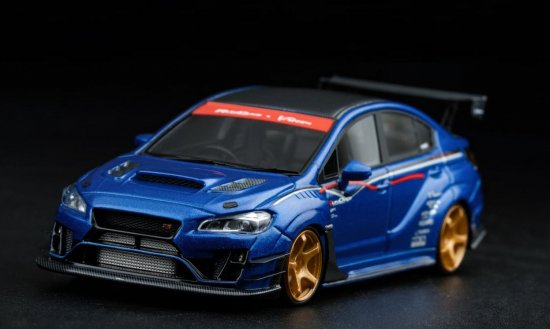 Fuelme Models 1/64 VARIS WRX STI (VAB) GLORY RALLY BLUE - ミニカー 