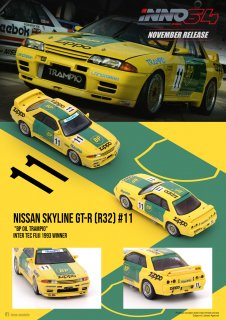 INNO 1/64 NISSAN SKYLINE GT-R R32 #11 