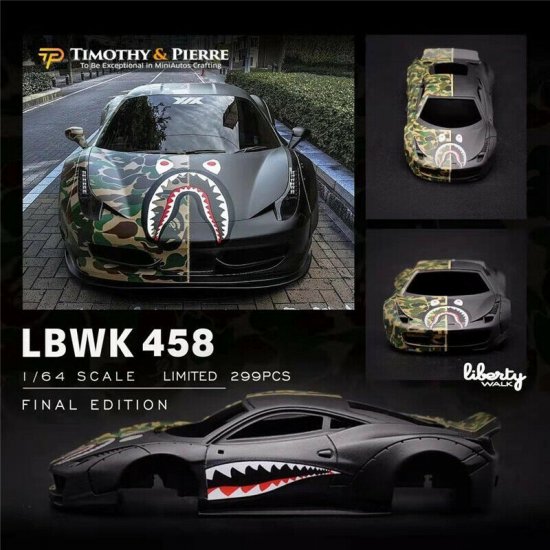 TIMOTHY&PIERRE 1/64 Ferrari 458 LBWK Shark - ミニカー専門店 RideON