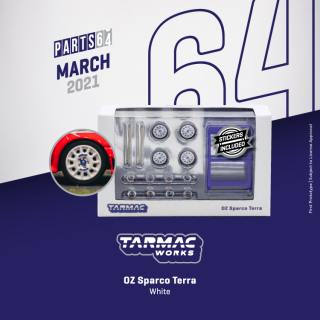 Tarmac Works 1/64 OZ Sparco Terra White