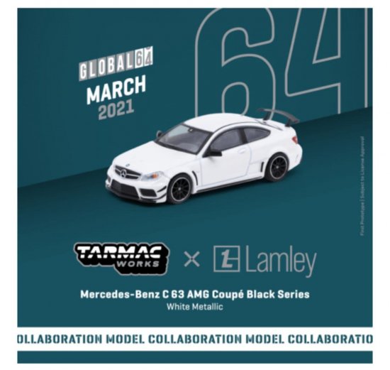 TARMAC WORKS 1/64 Mercedes-Benz C 63 AMG Coupe Black Series