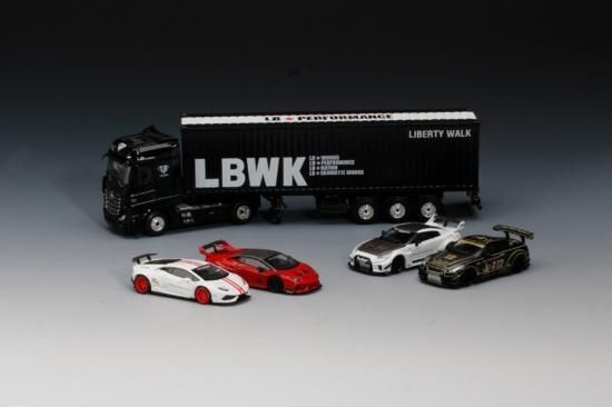 MINI GT 1/64 メルセデスベンツ アクトロス 40f コンテナ LBWK 