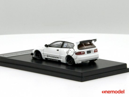 1/64 one model Honda Civic EG6 Rocket Bunny White - ミニカー専門店 RideON ライドオン